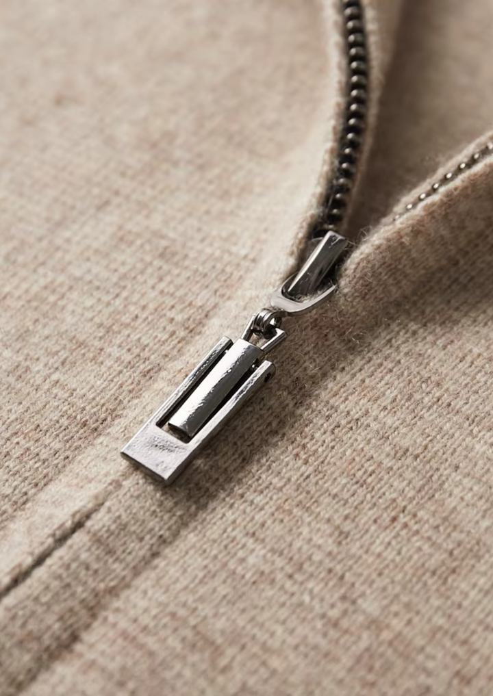 Mens wełniany kardigan na jesień i zimę