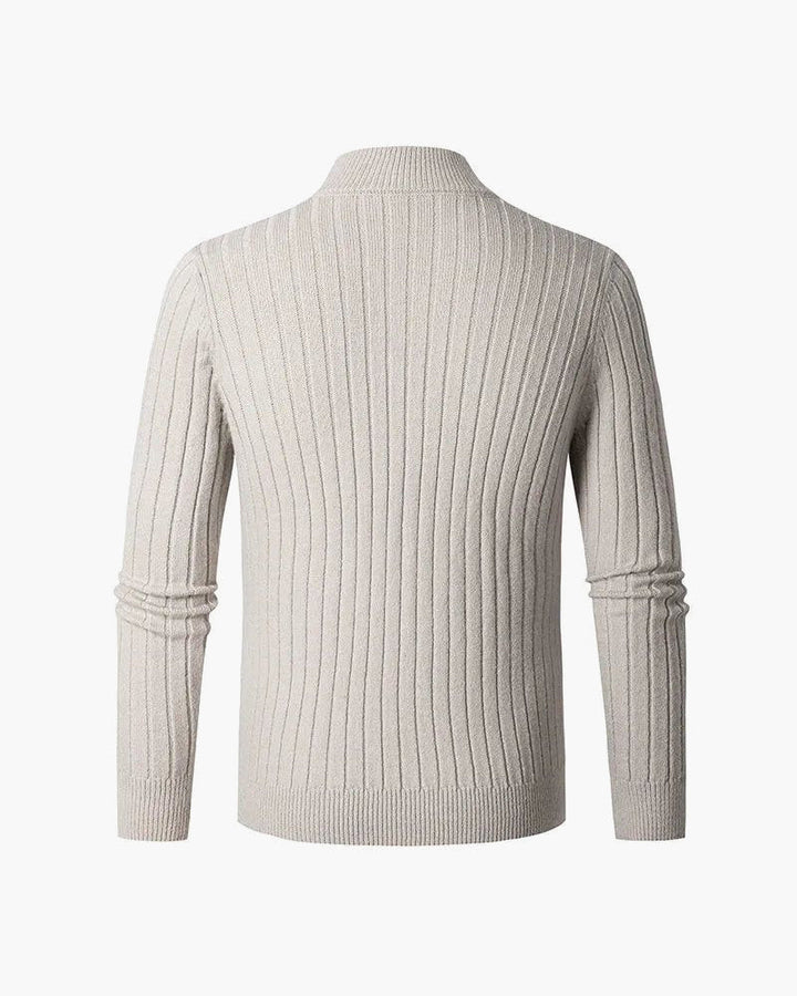 Sweater golf z półzamkiem