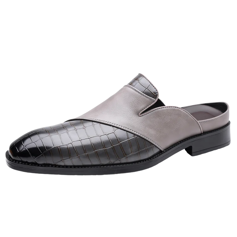 Silvano skórzane klapki