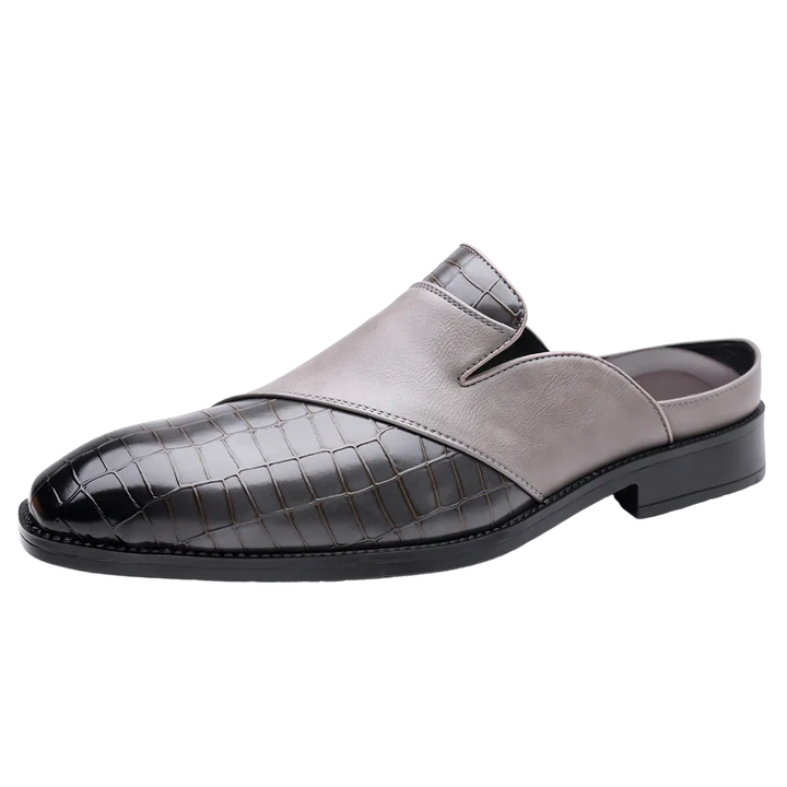 Silvano skórzane klapki