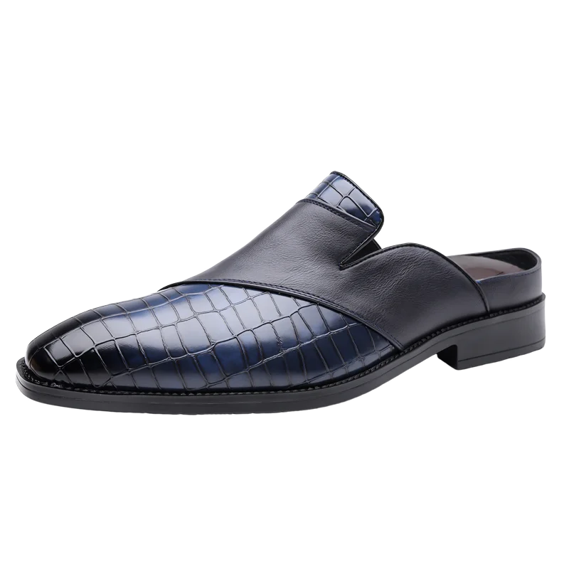 Silvano skórzane klapki