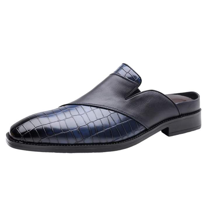 Silvano skórzane klapki