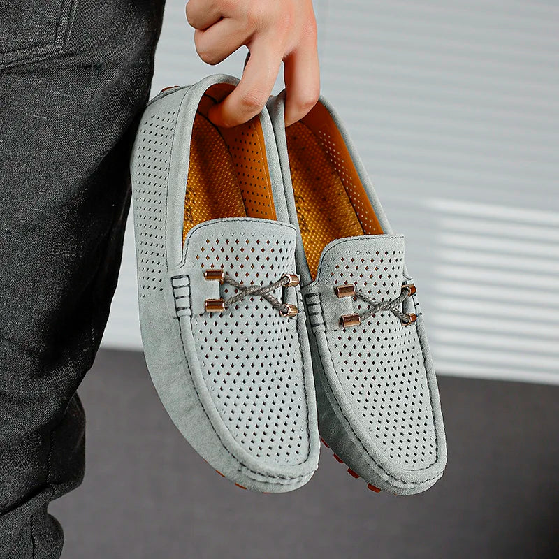 Capri zamszowe mokasyny z cowhide