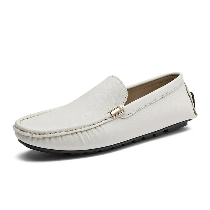 Devero skórzane driving loafersy