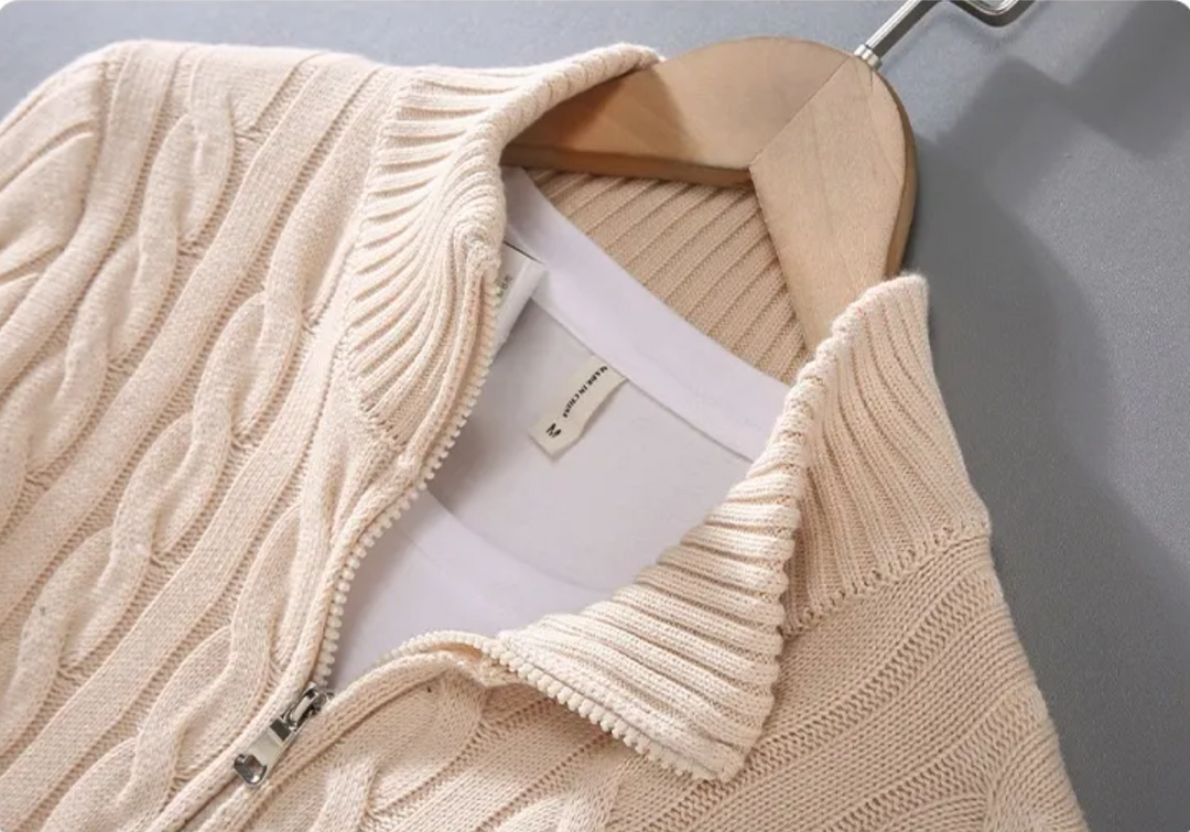 Eamon™ - Klasyczny sweter dzianinowy