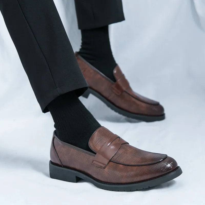 Bellagio skórzane loafersy