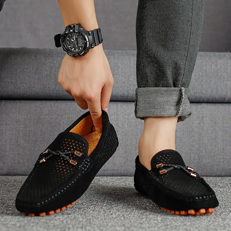 Capri zamszowe mokasyny z cowhide