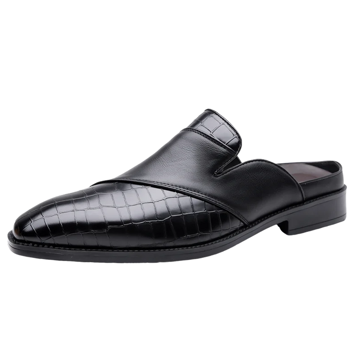 Silvano skórzane klapki