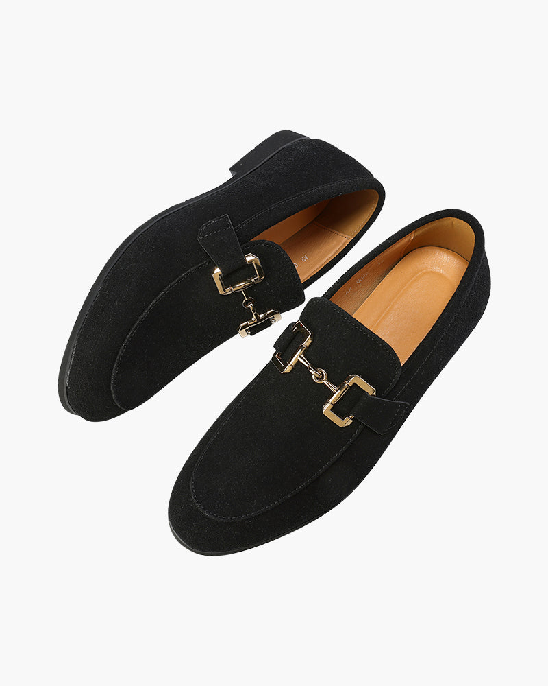 Luxury Suede Loafers luksusowe mokasyny zamszowe