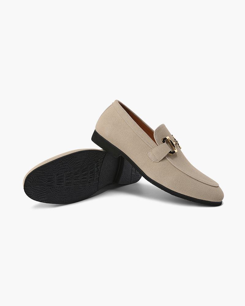 Luxury Suede Loafers luksusowe mokasyny zamszowe