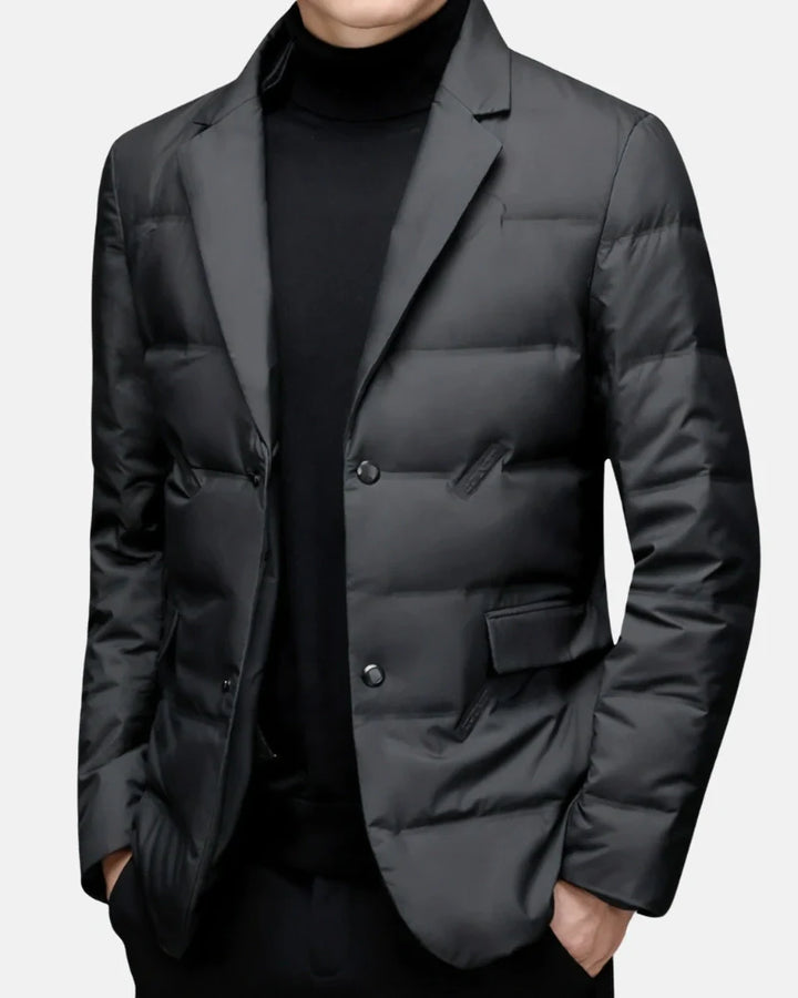 Garnet pikowana kurtka puchowa