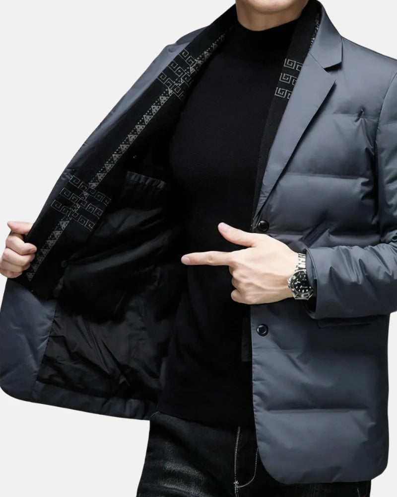 Garnet pikowana kurtka puchowa