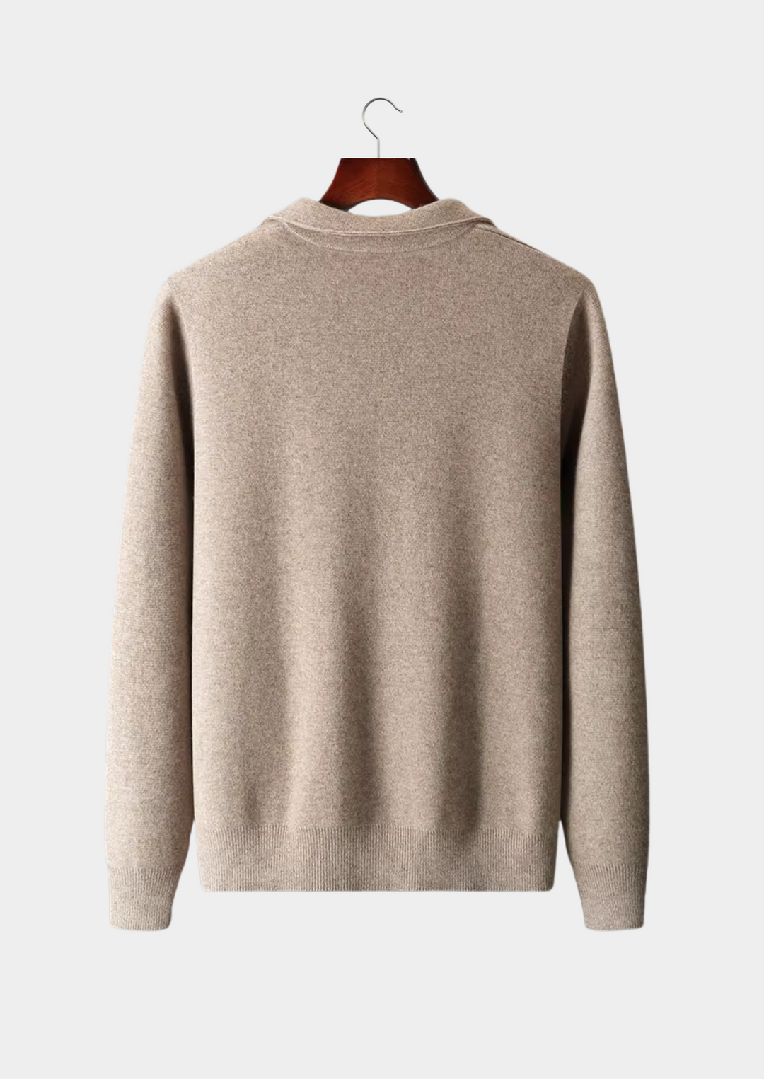 Mens wełniany kardigan na jesień i zimę